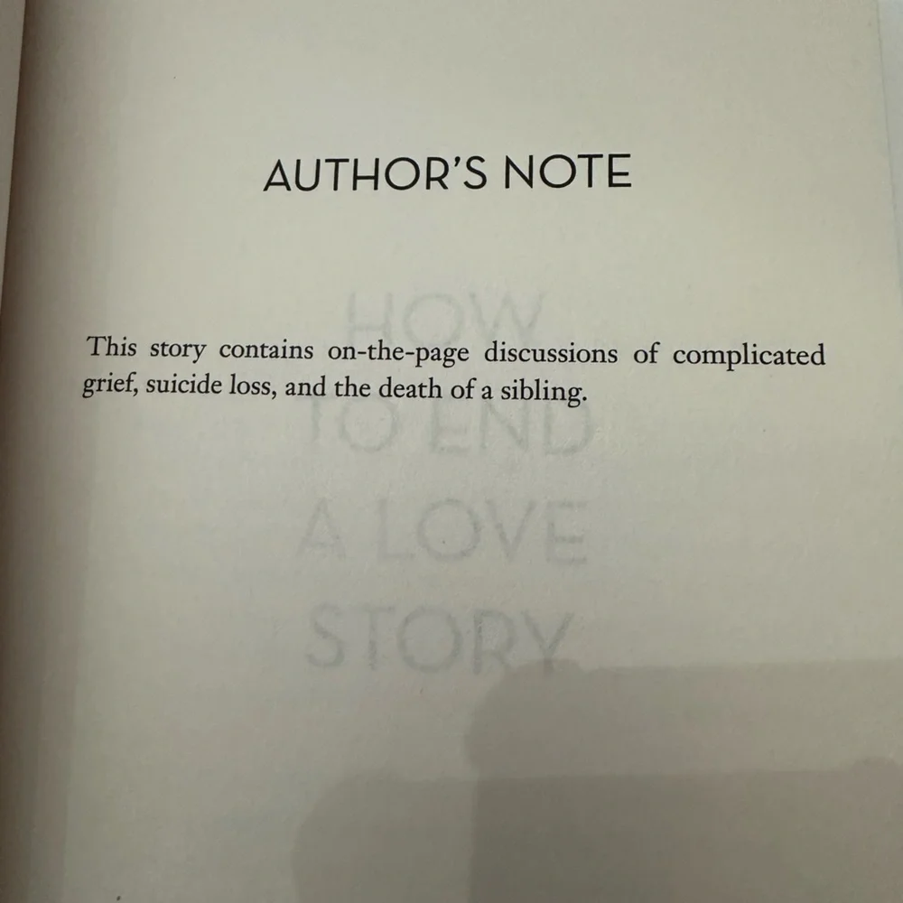 How To End A Love Story by Yulin Kuang Romance Paperback Book